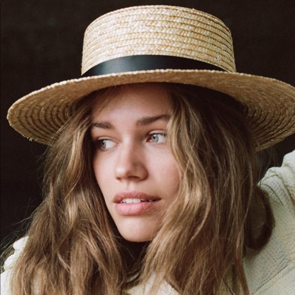 Lack Of Color Spencer Straw Boater Hat 